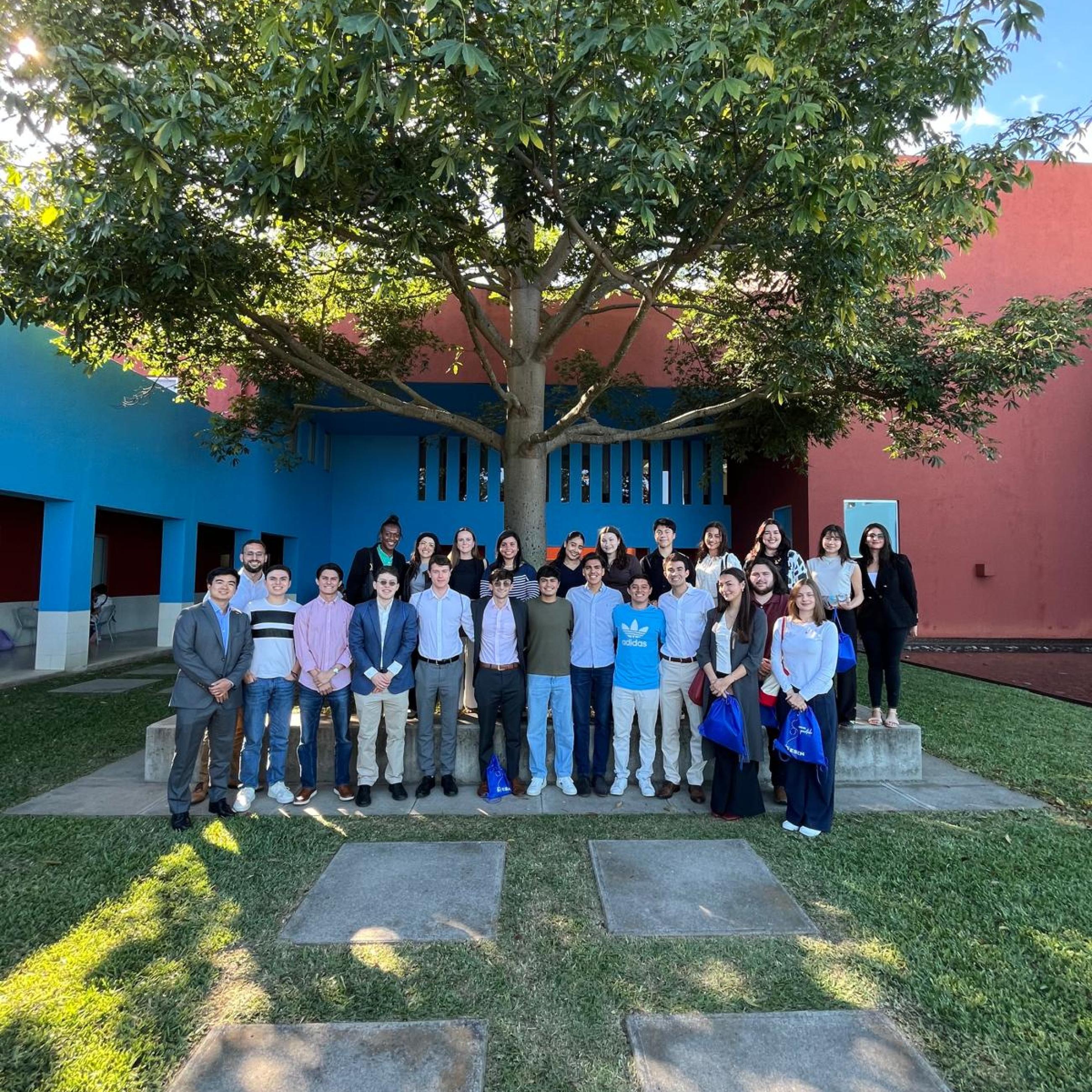SPIA students on winter break in El Salvador with Zacharia Ahmed