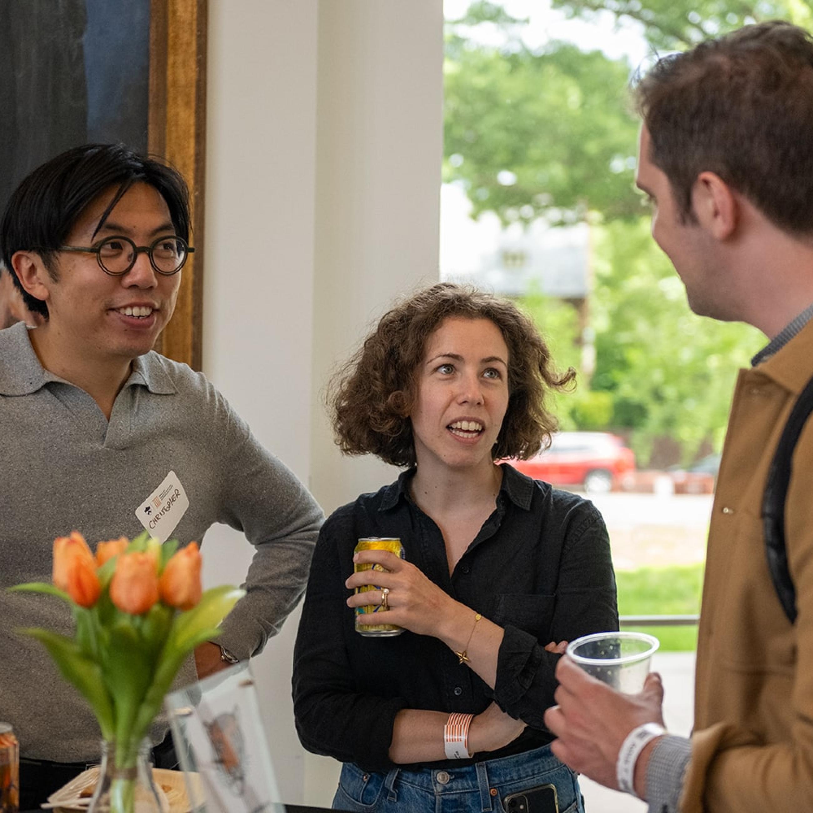 SPIA alum attending 2025 Reunions reception in Dodd's atrium