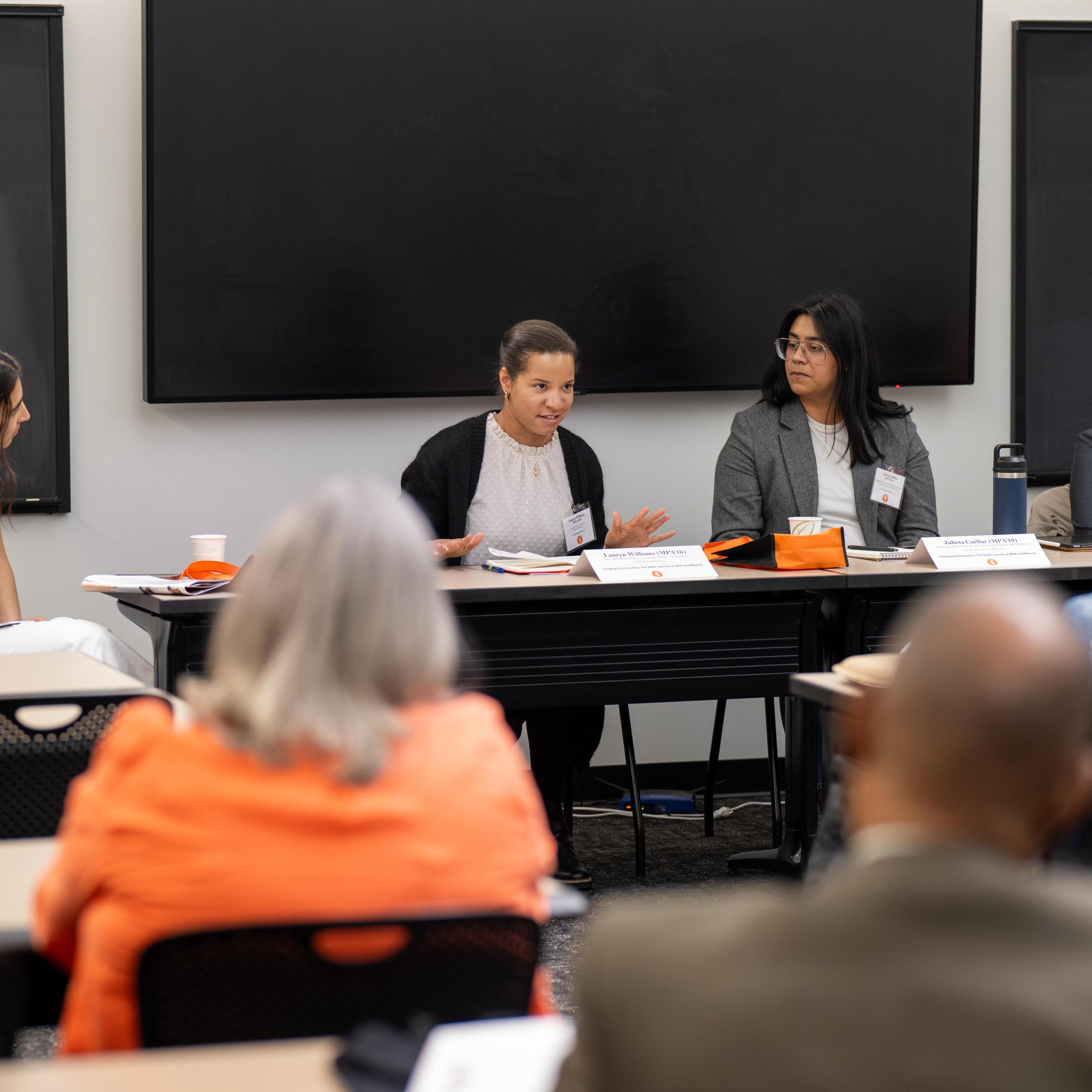 Princeton SPIA students and alumni gathered at the Students and Alumni of Color Spring Symposium on April 5 and 6 at Robertson Hall.