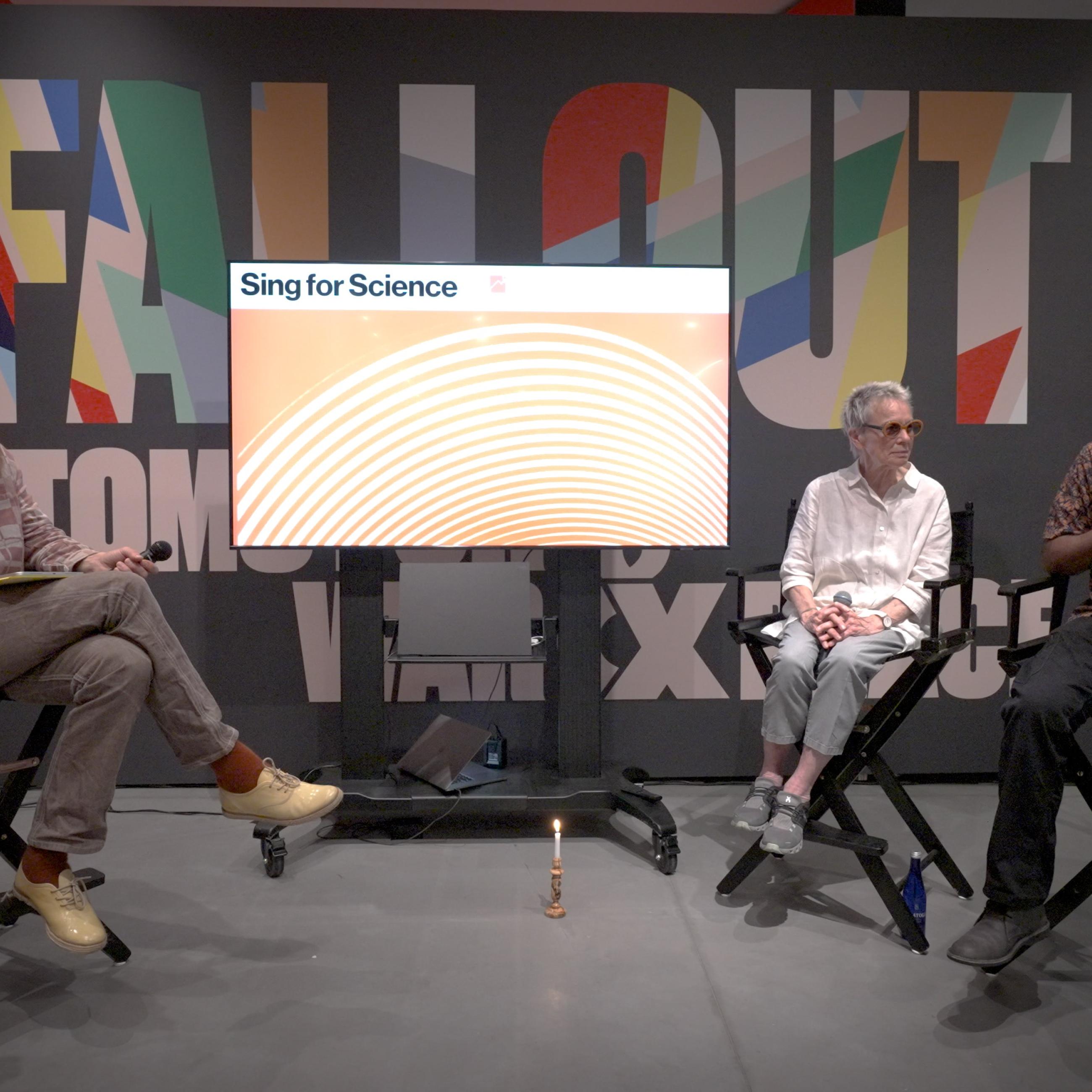 Zia Mian and Laurie Anderson at Sing for Science