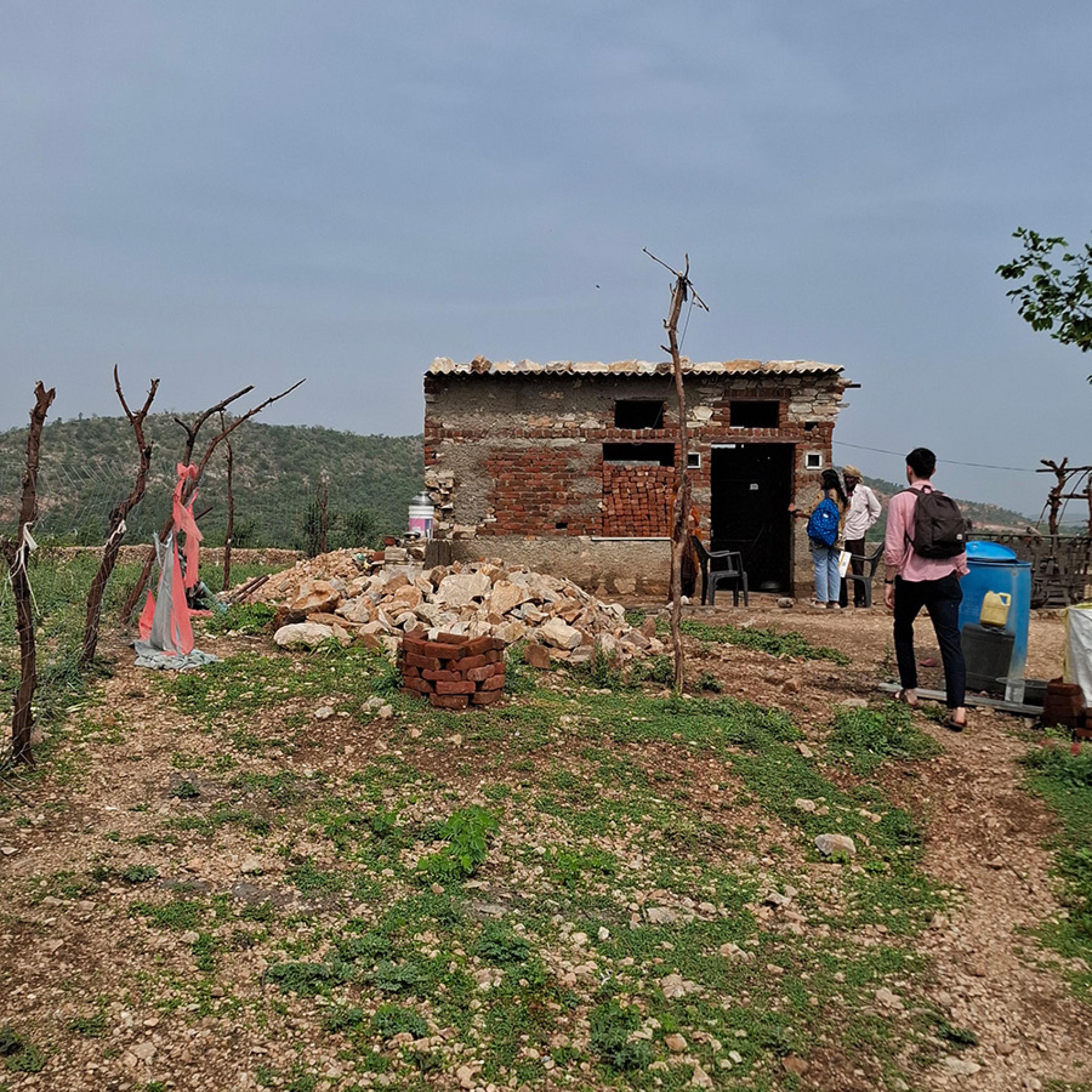 small building in rural India