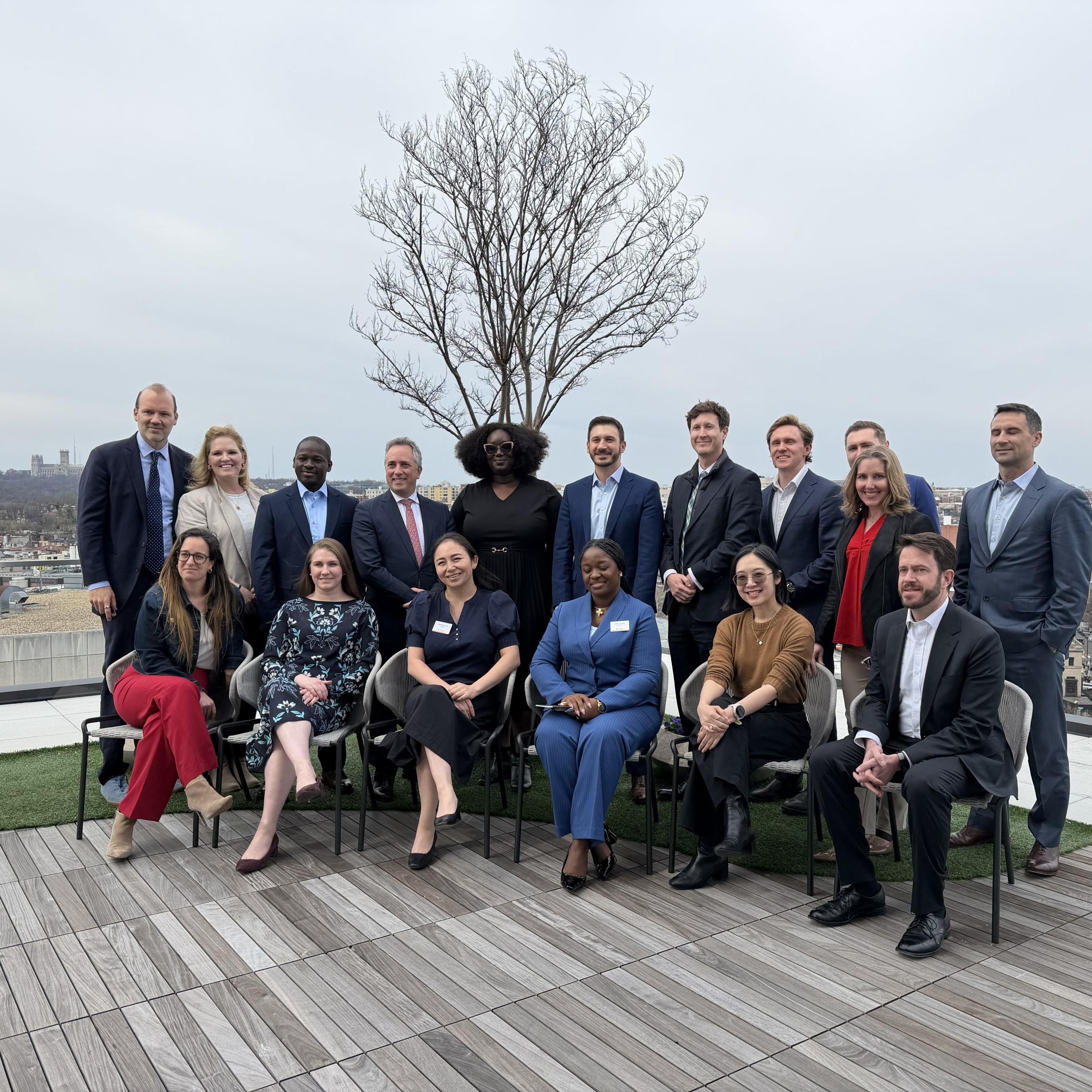 Zach Vertin with participants of “MPP Day in Washington” event