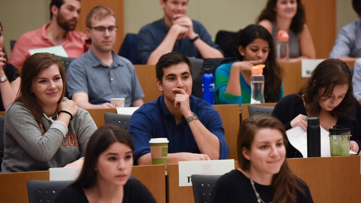 group of students in a lecture hall