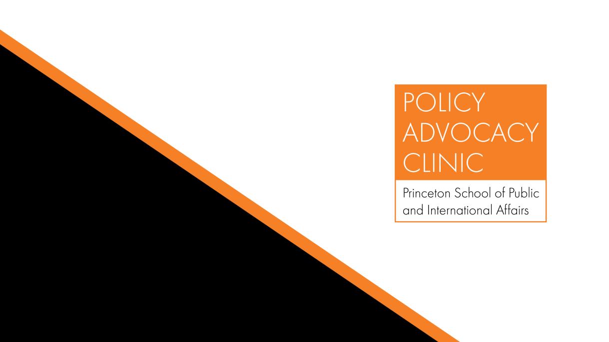 Princeton Policy Advocacy Clinic header