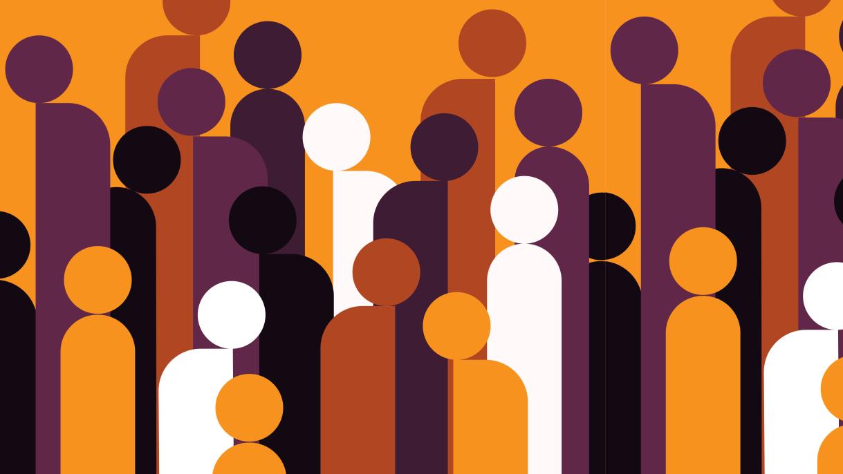 family research header in shades of orange and brown