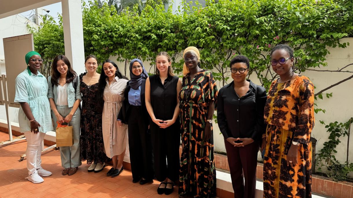SPIA Policy Workshop, Climate Finance Challenges in Dakar - Devanne Béda-Geuder and students