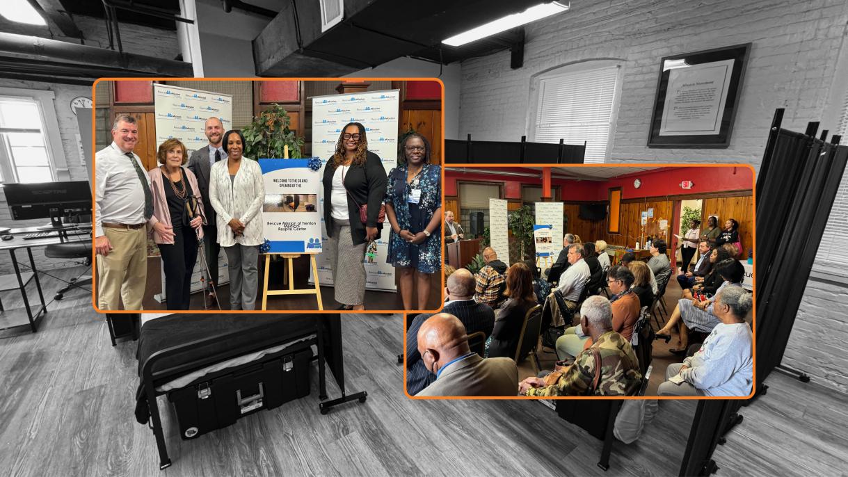 Participants in opening of Rescue Mission of Trenton Medical Respite Center