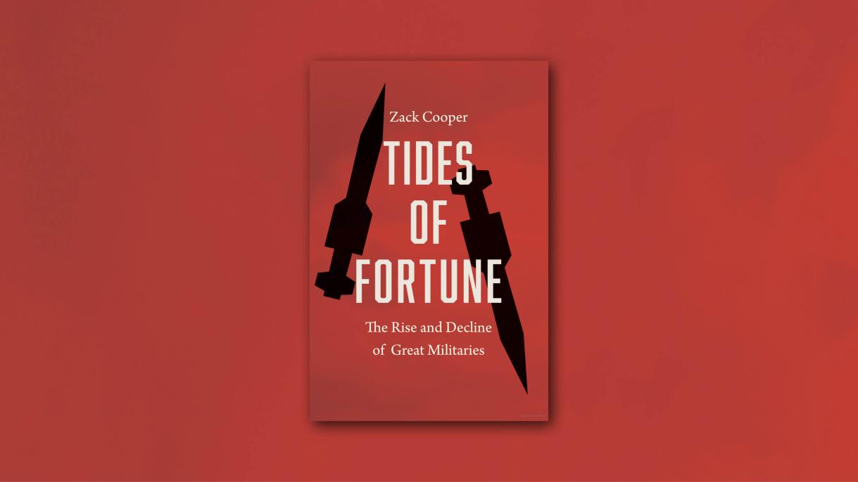 A book cover that says "Tides of Fortune" against a red backdrop