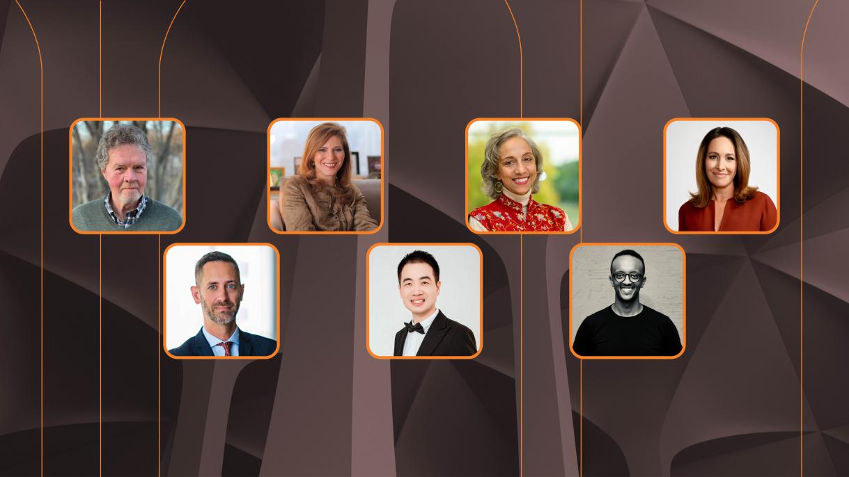 Michael Owen MPA ’75, Jennifer J. Raab MPA ’79, Kavita Ramdas MPA ’88, Nancy Cordes MPA ’99, Richard Johnson MPA ’06, Narong Silpathamtada MPA ’10, and Kidus Asfaw MPA ’14