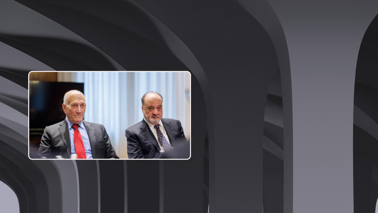 Ehud Olmert and Dr. Nasser al-Kidwa