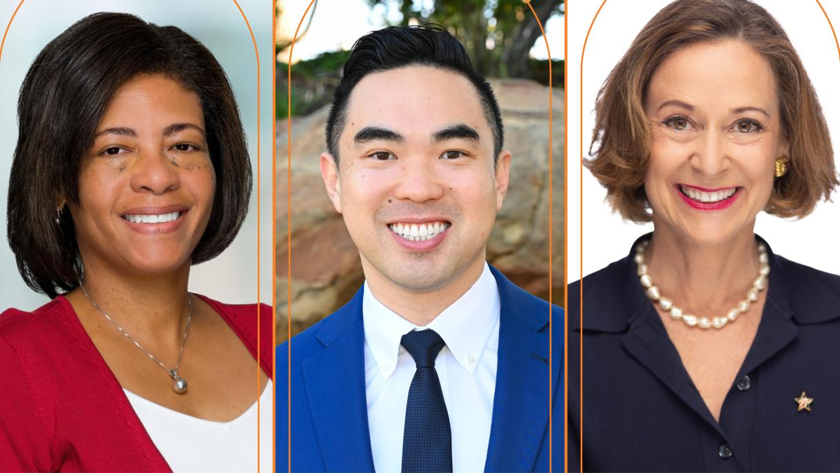 Michelle Feist, Seyron Foo, Kathy Roth-Douquet