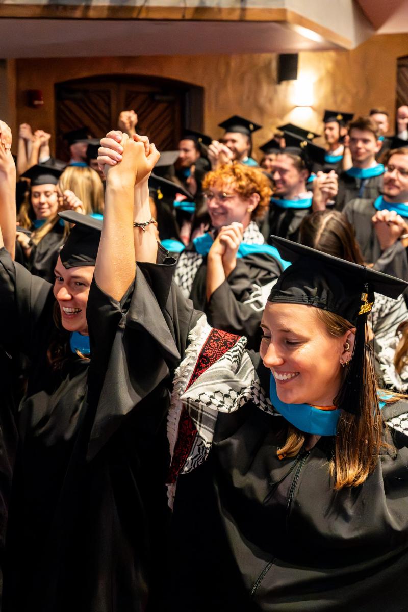 SPIA graduates at 2025 Hooding ceremony